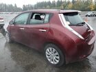 2016 Nissan Leaf S Красный vin: 1N4AZ0CP6GC306427