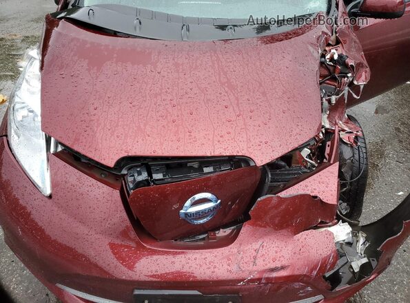 1N4AZ0CP6GC306427 2016 NISSAN LEAF Красный Вид подкапотного пространства