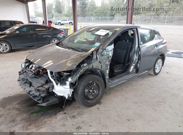 1N4AZ1BV2PC563302 2023 NISSAN LEAF Серый Передняя левая четверть