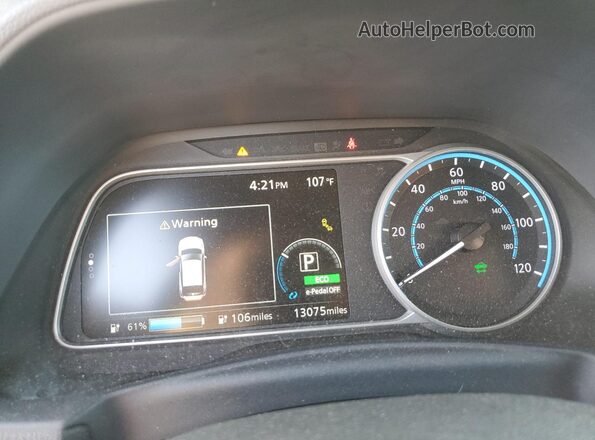 1N4AZ1BV5SC565280 2025 NISSAN LEAF Синий Вид щитка приборов