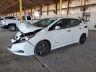2018 Nissan Leaf S White vin: 1N4AZ1CP1JC302556