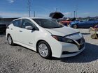 2018 Nissan Leaf S White vin: 1N4AZ1CP9JC307939