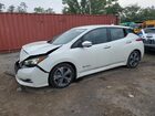 2018 Nissan Leaf S White vin: 1N4AZ1CPXJC300577
