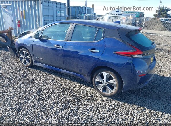 1N4AZ1CPXJC303365 2018 NISSAN LEAF Blue Trasero izquierdo