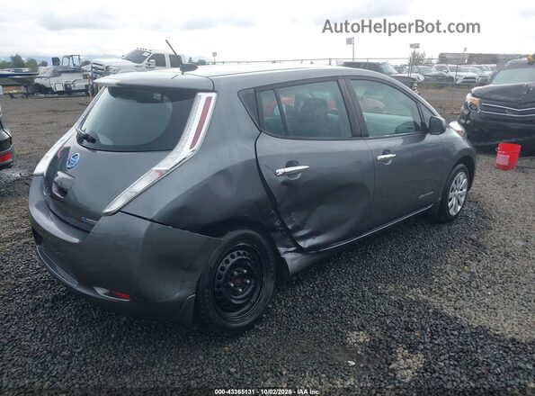 1N4BZ0CP0HC303755 2017 NISSAN LEAF Серебряный Задняя правая четверть