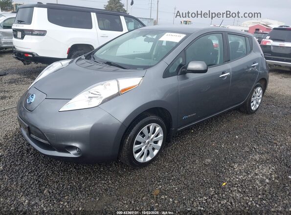 1N4BZ0CP0HC303755 2017 NISSAN LEAF Серебряный Передняя левая четверть