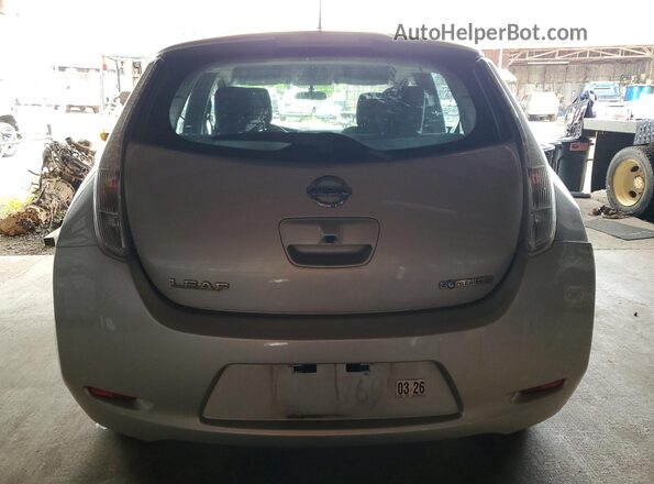 1N4BZ0CP0HC305795 2017 NISSAN LEAF Silver Rear view