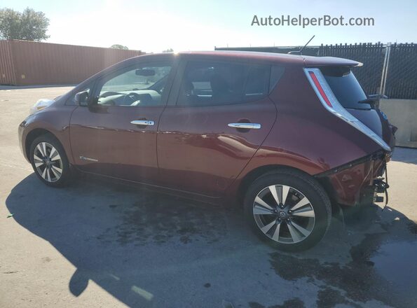 1N4BZ0CP2GC305957 2016 NISSAN LEAF Burgundy Tył lewy