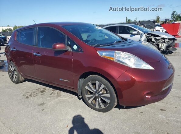 1N4BZ0CP2GC305957 2016 NISSAN LEAF Burgundy Przód prawy
