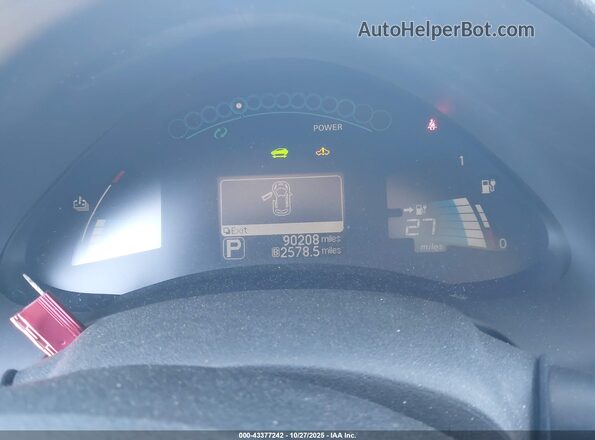 1N4BZ0CP3HC302888 2017 NISSAN LEAF Серебряный Вид задних сидений