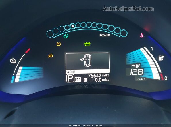 1N4BZ0CP9GC312016 2016 NISSAN LEAF Серый Вид задних сидений