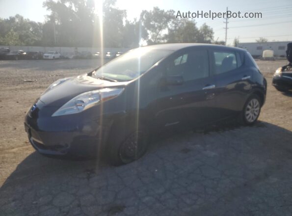 1N4BZ0CPXHC301043 2017 NISSAN LEAF Blue Vista tres cuartos delantera izquierda