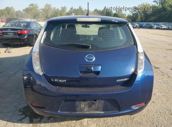 1N4BZ0CPXHC301043 2017 NISSAN LEAF Blue Vista trasera