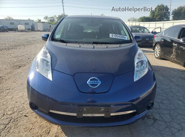 1N4BZ0CPXHC301043 2017 NISSAN LEAF Blue Vista frontal