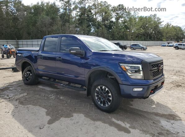 1N6AA1ED1RN102374 2024 NISSAN TITAN Blue Przód prawy