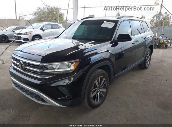 1V2DP2CAXPC503846 2023 VOLKSWAGEN ATLAS Black Առջևի ձախ երեք քառորդ տեսարան