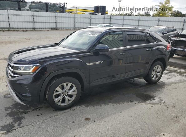 1V2GC2CA6LC202218 2020 VOLKSWAGEN ATLAS Black Передня ліва чверть