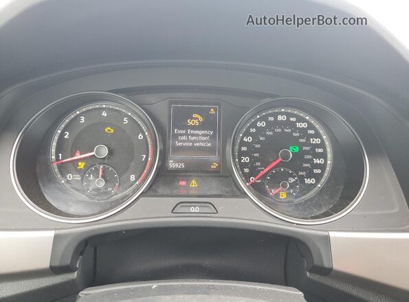 1V2GC2CA6LC202218 2020 VOLKSWAGEN ATLAS Black Вид щитка приладів