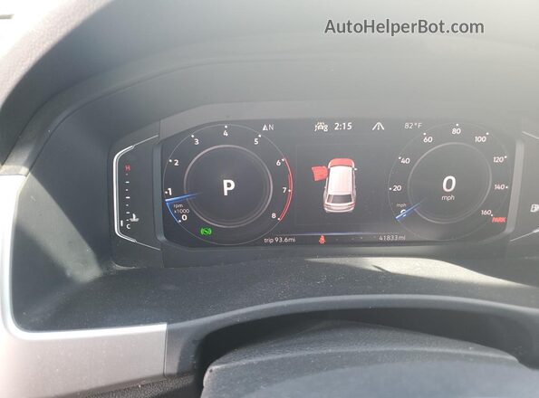 1V2HR2CA4PC522906 2023 VOLKSWAGEN ATLAS White ხელსაწყოთა პანელის ხედი