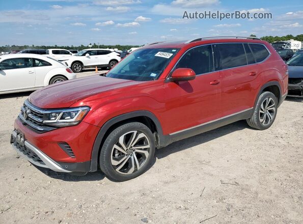 1V2TR2CA3MC575294 2021 VOLKSWAGEN ATLAS Красный Передняя левая четверть