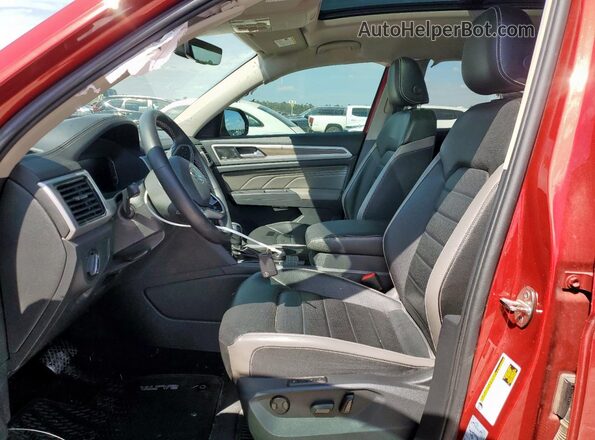 1V2TR2CA3MC575294 2021 VOLKSWAGEN ATLAS Красный Вид салона спереди