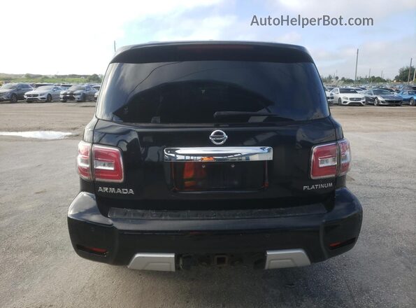 JN8AY2NF9J9331845 2018 NISSAN ARMADA Black Widok wnętrza z przodu