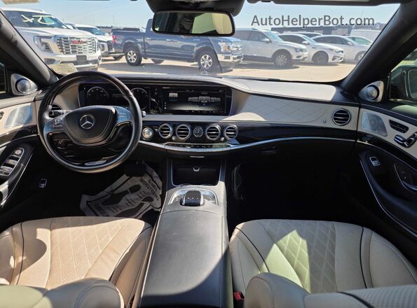 WDDUX7GB8GA160103 2016 MERCEDES-BENZ S Угольный Вид задних сидений