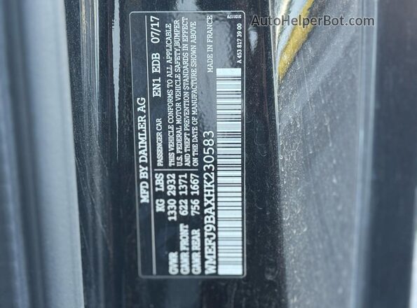 WMEFJ9BAXHK230583 2017 SMART FORTWO Оранжевый Вид задней части салона
