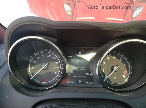 SAJWJ6BV8G8K29297 2016 JAGUAR F-TYPE Red Widok tylnych siedzeń