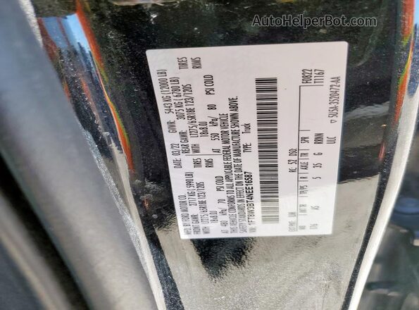 1FT8W3BT4NEE16587 2022 FORD F350 Черный Вид наклейки с VIN-кодом