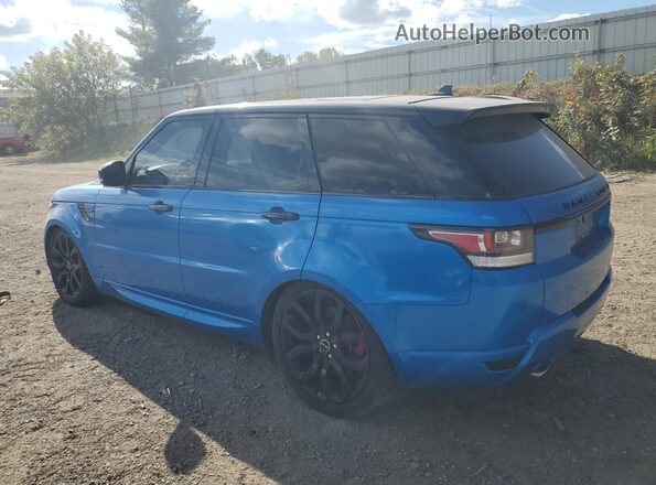 SALWR2EF8GA559432 2016 LAND ROVER RANGE ROVER Синий Задняя правая четверть
