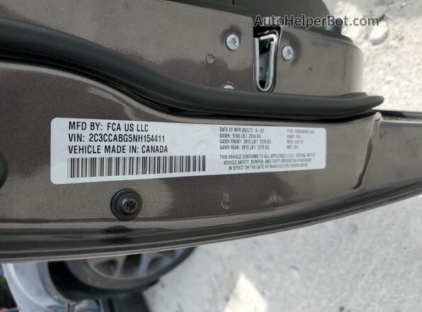 2C3CCABG5NH154411 2022 CHRYSLER 300 Серый Вид подкапотного пространства