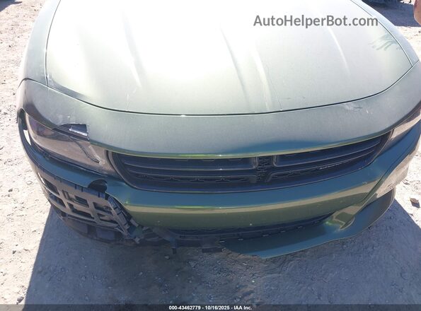 2C3CDXBGXNH176906 2022 DODGE CHARGER Зеленый Вид спереди