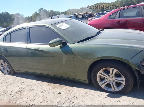 2C3CDXBGXNH176906 2022 DODGE CHARGER Зеленый Вид задней части салона