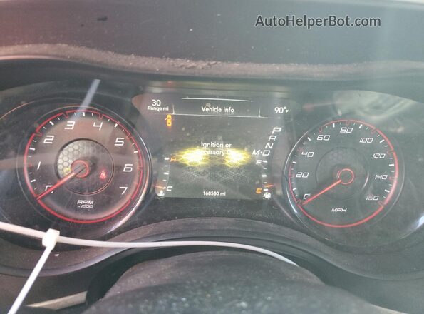 2C3CDXCT4HH520469 2017 DODGE CHARGER Красный Вид щитка приборов