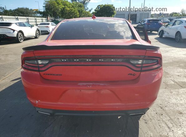 2C3CDXCT4HH520469 2017 DODGE CHARGER Красный Вид сзади