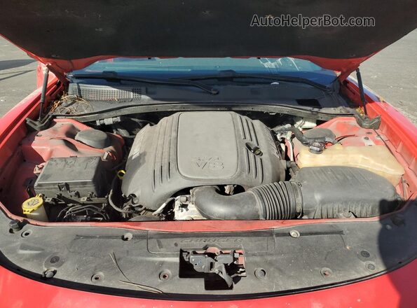 2C3CDXCT4HH520469 2017 DODGE CHARGER Красный Вид задней части салона
