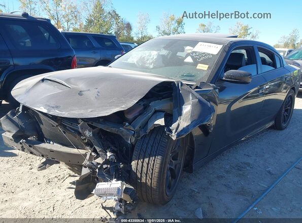 2C3CDXCT5HH649157 2017 DODGE CHARGER Black Przód lewy
