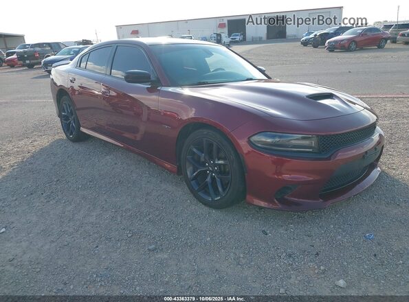 2C3CDXCT5KH633130 2019 DODGE CHARGER Бордовый Передняя правая четверть