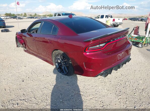 2C3CDXCT5KH633130 2019 DODGE CHARGER Бордовый Задняя левая четверть