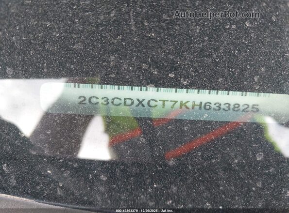 2C3CDXCT5KH633130 2019 DODGE CHARGER Бордовый Вид подкапотного пространства