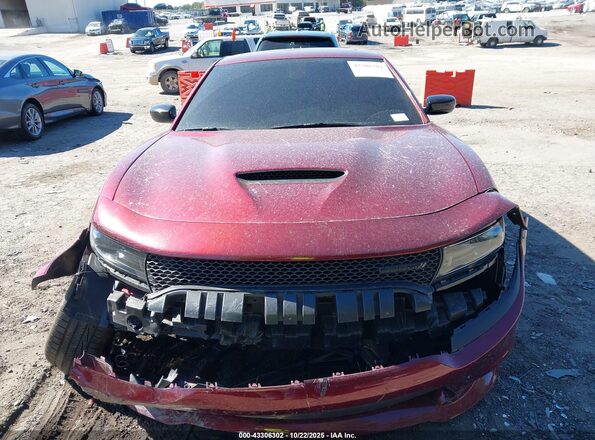 2C3CDXCT5PH700557 2023 DODGE CHARGER Maroon ხელსაწყოთა პანელის ხედი