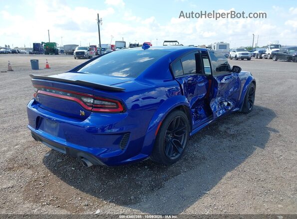 2C3CDXGJ3NH121752 2022 DODGE CHARGER Синий Задняя правая четверть