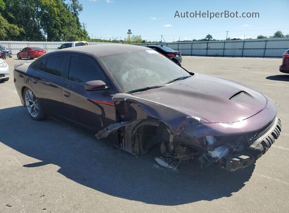 2C3CDXHG2NH114889 2022 DODGE CHARGER Фиолетовый Передняя правая четверть