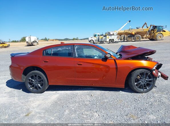 2C3CDXJG7PH676509 2023 DODGE CHARGER Orange ხელსაწყოთა პანელის ხედი