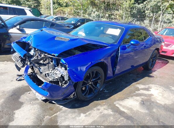 2C3CDZAG3JH226892 2018 DODGE CHALLENGER Синий Передняя левая четверть