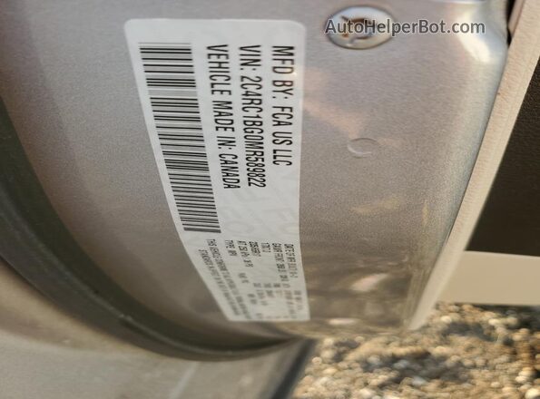 2C4RC1BG0MR589822 2021 CHRYSLER PACIFICA Silver Vista de la etiqueta del VIN