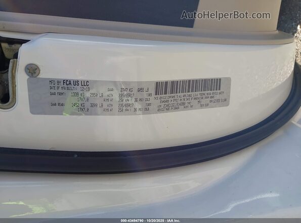 2C4RC1DG1LR146980 2020 CHRYSLER VOYAGER Белый Вид подкапотного пространства