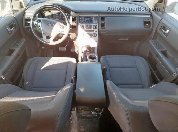 2FMGK5B88HBA09964 2017 FORD FLEX Charcoal Вид щитка приладів
