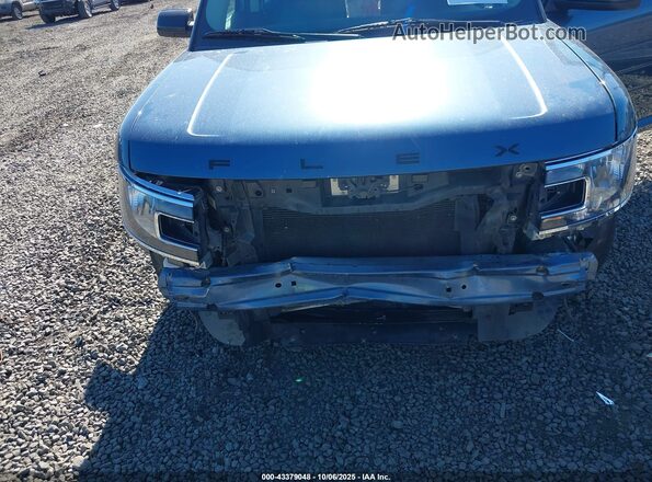 2FMHK6C87JBA21747 2018 FORD FLEX Синий Вид спереди